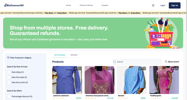 BizConnect24 - Web Design project screenshot
