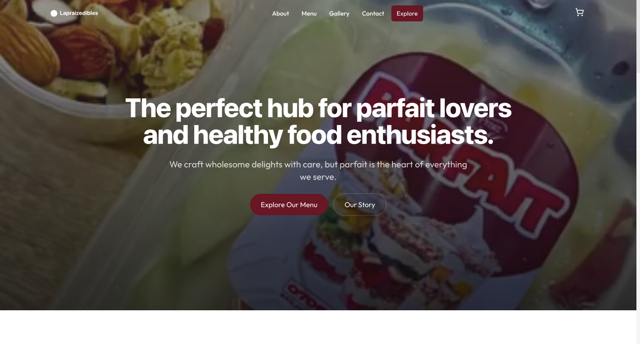 LaPraiz Edibles - Web Design & Development project screenshot